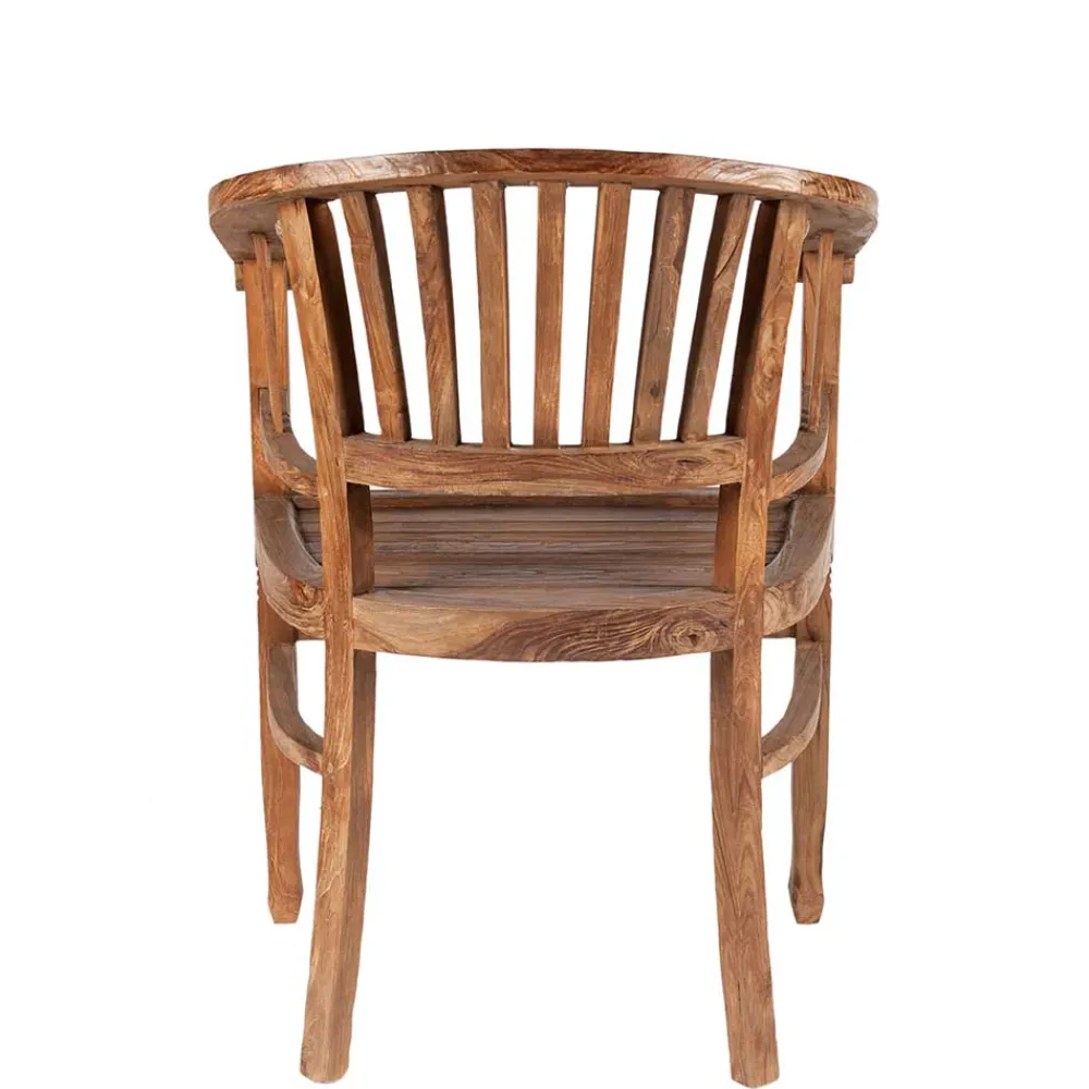 Wohnen Massivholzmöbel|Küchenstühle*Armlehnstuhl Mangato aus Teak Recyclingholz