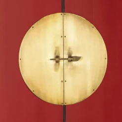 Wohnen Asia Design Schrank in Rot Massivholz - Iscian