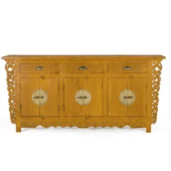 Wohnen Asia Style Sideboard in Ocker Gelb - Nelu