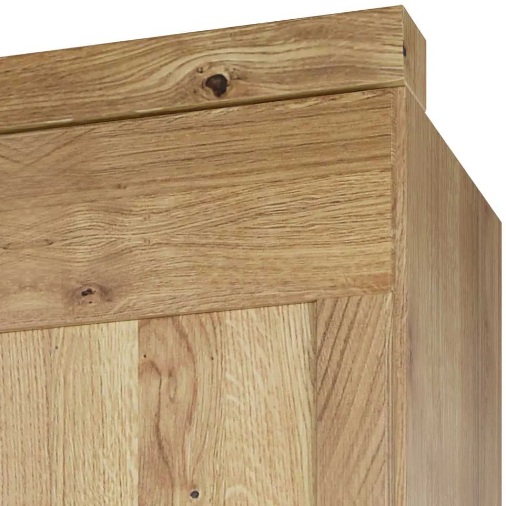 Wohnen Asteiche Kleiderschrank 6-türig mit 4 Spiegeln - Zamron