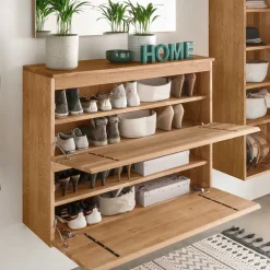 Wohnen Asteiche Schuhschrank für die Wandmontage - Sotunes
