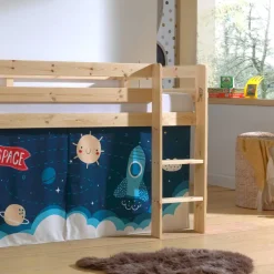 Kinder Wohnen Astronaut Weltraum Hochbett in Natur - Tiniant