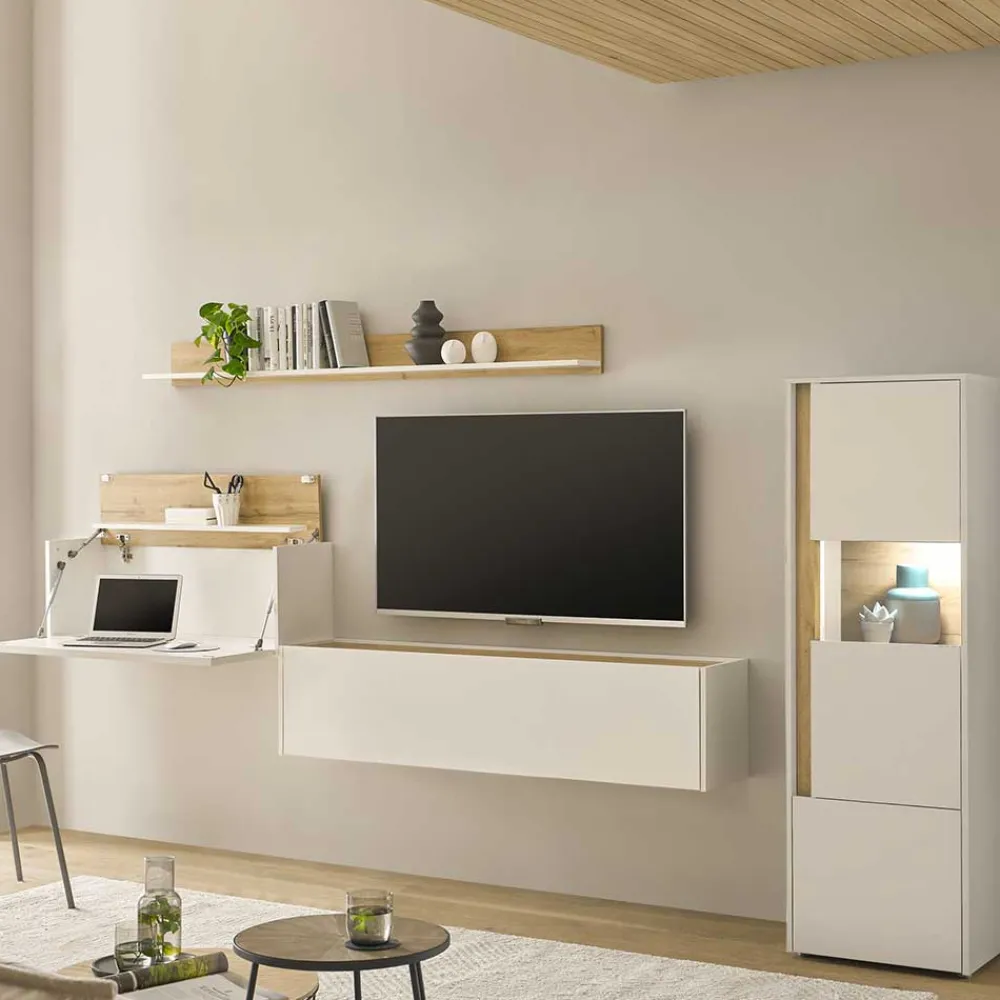 Wohnen Wohnwände|Wohnwand*Ausgefallene Wohnwand Möbel Set - Nonessia (vierteilig)