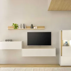 Wohnen Wohnwände|Wohnwand*Ausgefallene Wohnwand Möbel Set - Nonessia (vierteilig)