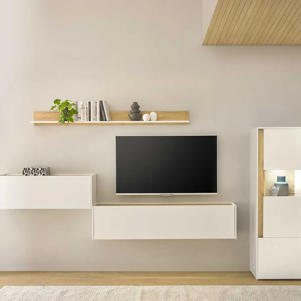 Wohnen Wohnwände|Wohnwand*Ausgefallene Wohnwand Möbel Set - Nonessia (vierteilig)