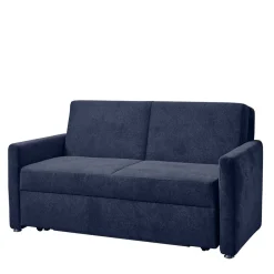 Wohnen Schlafsofas*Ausklappbare Bettcouch in Blau Stoff - Jeen