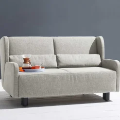 Wohnen Schlafsofas*Ausklappbare Stoffcouch in Beige - Bondio