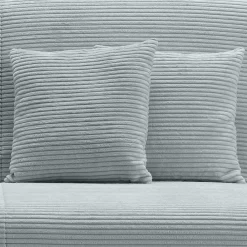 Wohnen Ausklappbares Sofa aus Cord in Hellblau - Rachel