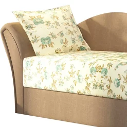 Wohnen Ausziehbare Recamiere mit mehrfarbigem Blumenmuster - Laci