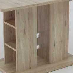 Wohnen Esszimmertische|Tische*Ausziehbarer Esstisch mit Säulengestell Regal - Casbella