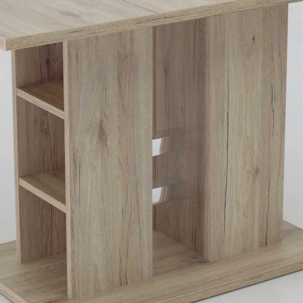 Wohnen Esszimmertische|Tische*Ausziehbarer Esstisch mit Säulengestell Regal - Casbella