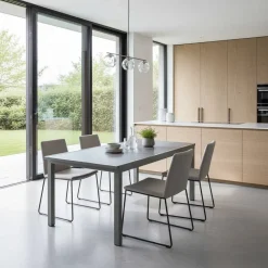 Wohnen Gartentische*Ausziehbarer Gartentisch Glasgow aus Glas & Alu