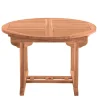 Wohnen Teakholz-Gartenmöbel*Ausziehbarer Teakholz Gartentisch rund oval - Klahuma