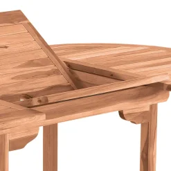 Wohnen Teakholz-Gartenmöbel*Ausziehbarer Teakholz Gartentisch rund oval - Klahuma