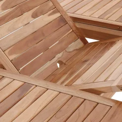 Wohnen Teakholz-Gartenmöbel*Ausziehbarer Teakholz Gartentisch rund oval - Klahuma