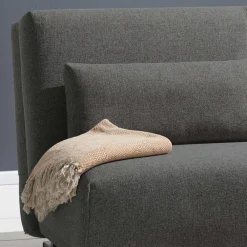 Wohnen Sofas|Sofa*Ausziehbares Schlafsofa in Grau Stoff - Kioto