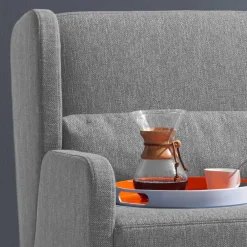 Wohnen Betten|Betten*Ausziehsofa in Grau Stoff - Vergoma