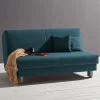 Wohnen Ausziehsofa in Petrol Flachgewebe - Laberto