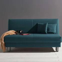 Wohnen Ausziehsofa in Petrol Flachgewebe - Laberto