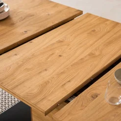 Wohnen Ausziehtisch & Freischwinger Kombi - Flacona (siebenteilig)