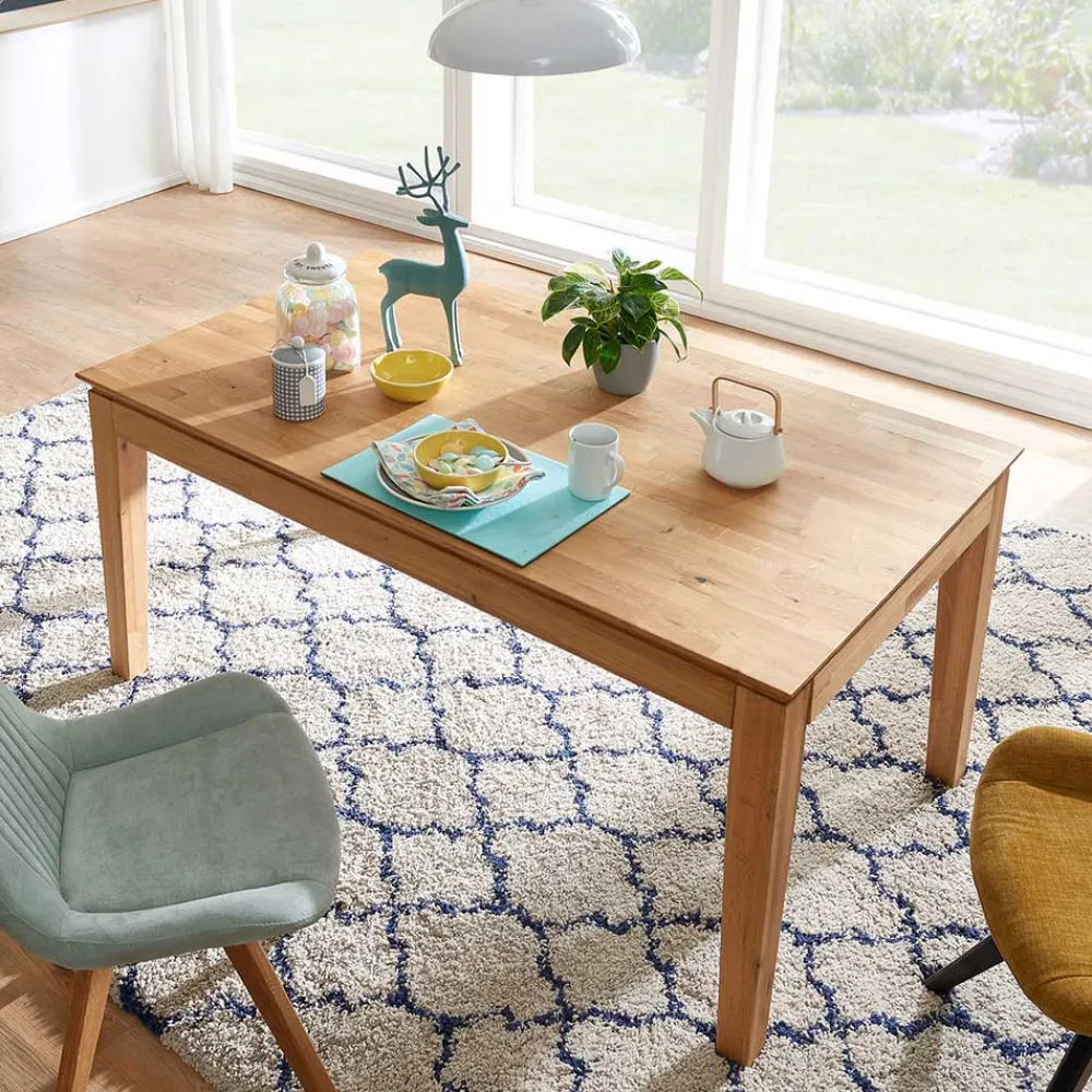 Wohnen Naturholzmöbel|Tische*Ausziehtisch aus massiver Wildeiche geölt - Flo