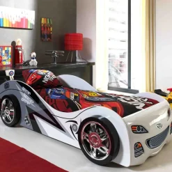 Kinder Wohnen Autobett Station in Weiß