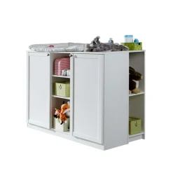 Kinder Wohnen Baby Wickeltisch weiss Masculino 122 cm breit