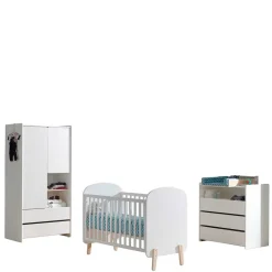 Wohnen Babyzimmer Einrichtung Möbelset - Mauricia (dreiteilig)