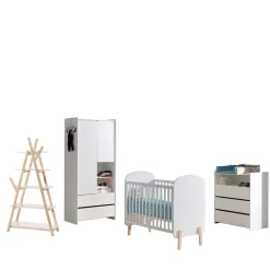 Wohnen Babyzimmer Komplett|Babyzimmermöbel*Babyzimmermöbel Komplettset - Mauricia (vierteilig)