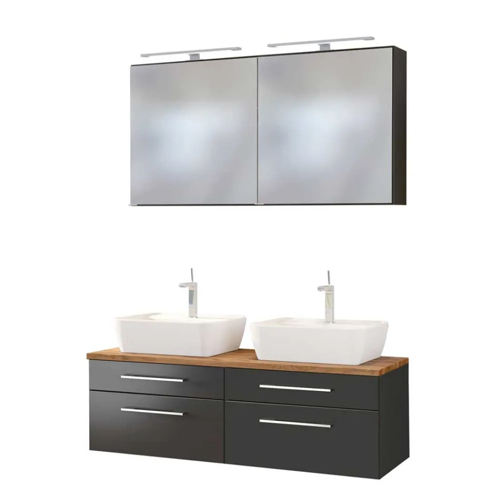 Wohnen Bad Doppelwaschtisch im Set - Estregos (dreiteilig)