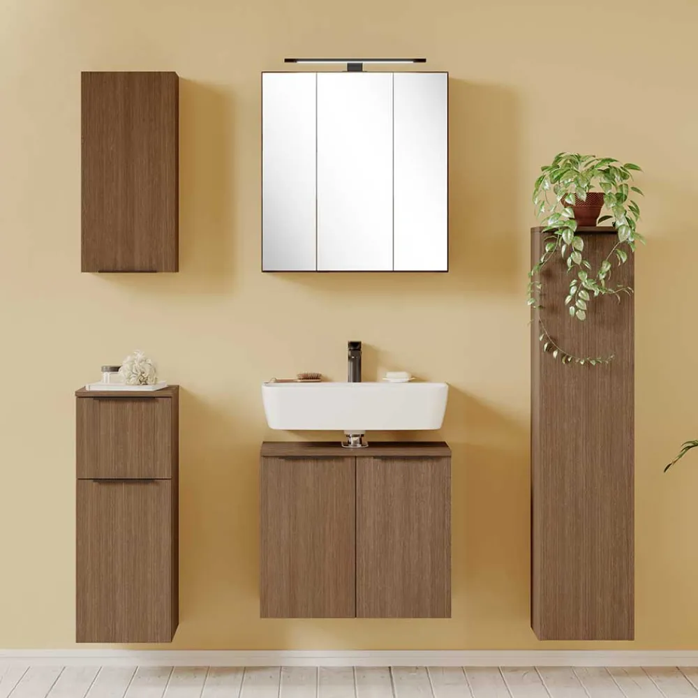 Wohnen Badezimmer Komplett*Bad Einrichtungskombination komplett - Ucaida (fünfteilig)