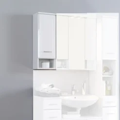Wohnen Schränke*Bad Hängeschrank Emily in Hochglanz Weiß