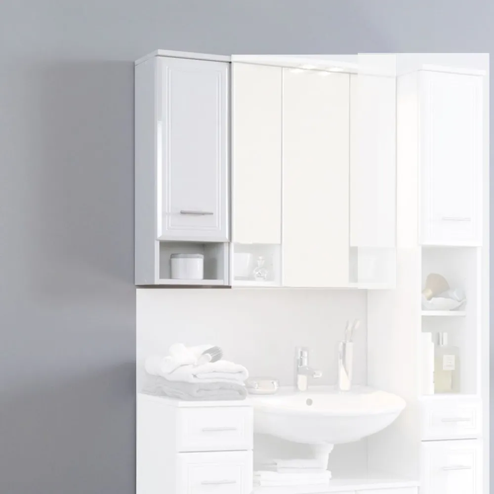 Wohnen Schränke*Bad Hängeschrank Emily in Hochglanz Weiß
