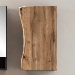 Wohnen Badschränke|Schränke*Bad Hängeschrank in Baumkante Wildeiche Optik - Breznia