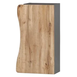 Wohnen Badschränke|Schränke*Bad Hängeschrank in Baumkante Wildeiche Optik - Breznia