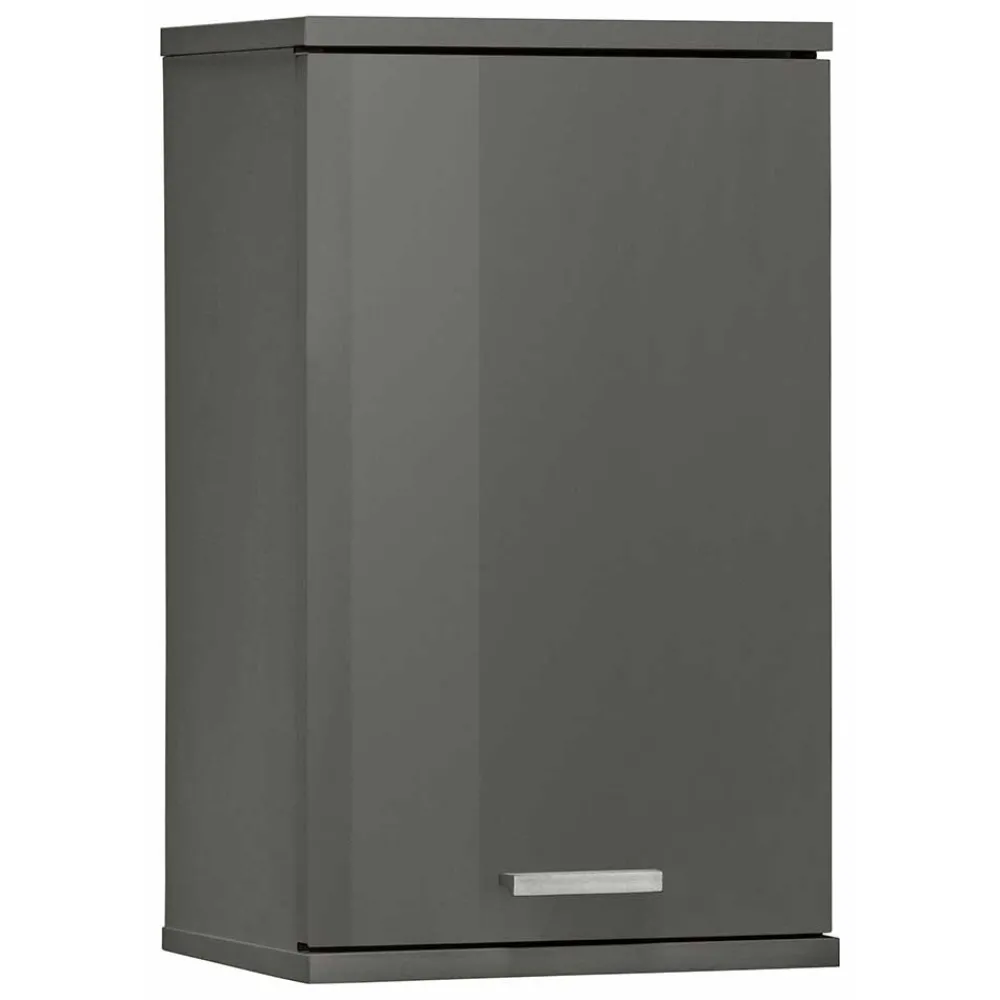 Wohnen Bad Hängeschrank in Hochglanz Grau - Ulivia