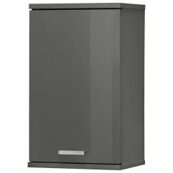 Wohnen Bad Hängeschrank in Hochglanz Grau - Ulivia