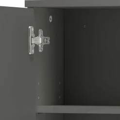 Wohnen Bad Hängeschrank in Hochglanz Grau - Ulivia