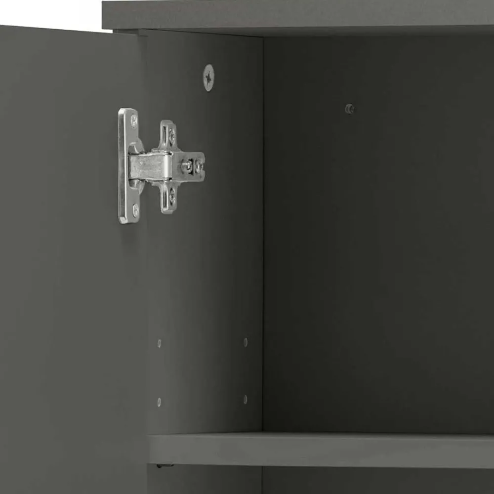 Wohnen Bad Hängeschrank in Hochglanz Grau - Ulivia