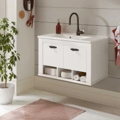 Wohnen Badschränke|Waschtisch*Bad Hänge-Waschtisch im Country Style - Doules