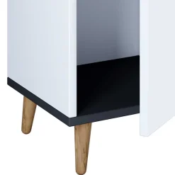 Wohnen Graue Möbel|Weiße Möbel*Bad Hochkommode mit Schubladen und Tür - Rondja