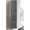 Wohnen Bad Hochschrank in Beton & Holz Dekor - Mia