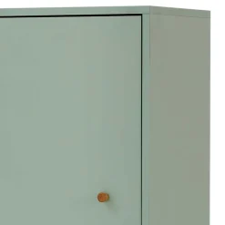 Wohnen Skandinavische Möbel|Badschränke*Bad Hochschrank in Graugrün & Eiche - Vereny