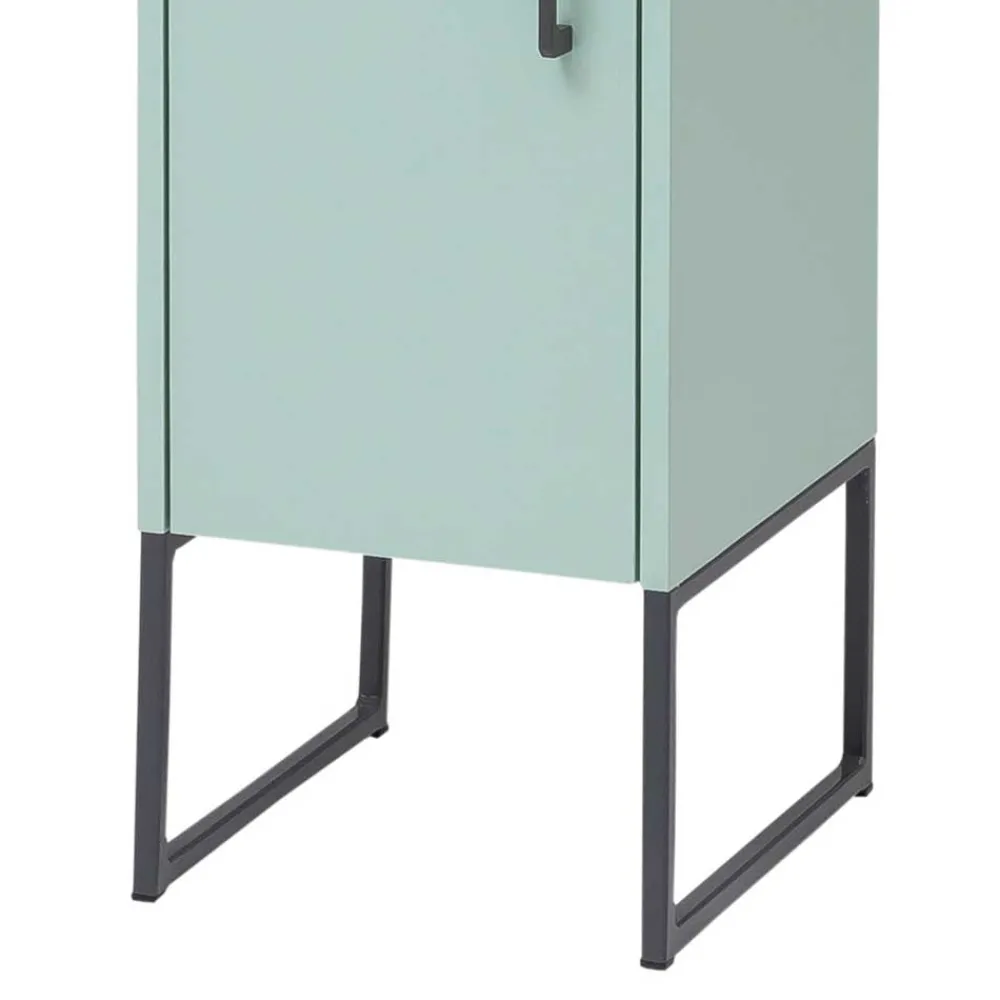 Wohnen Graue Möbel|Badschränke*Bad Hochschrank in Mint Grün & Anthrazit - Esdrus