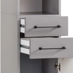 Wohnen Bad Hochschrank in Platingrau - Benja