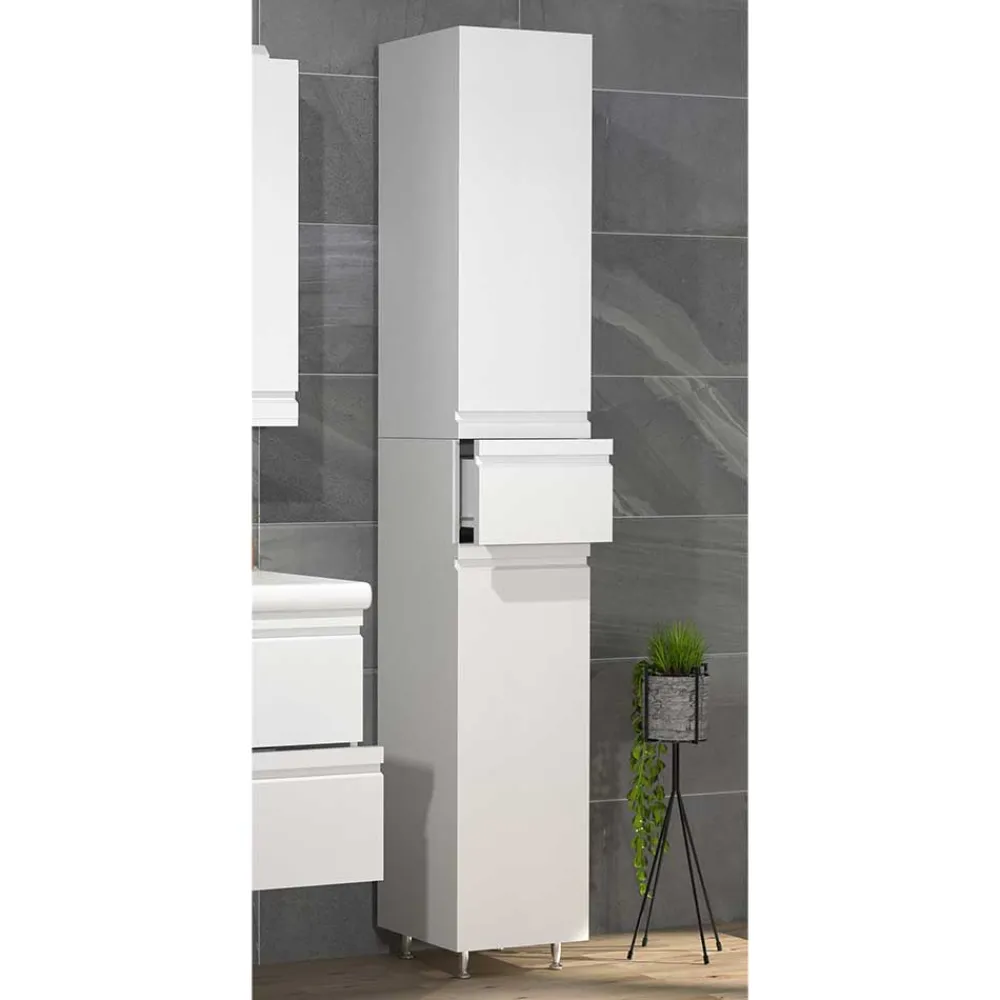 Wohnen Bad Hochschrank in Weiß modern - Departo