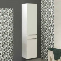 Wohnen Badschränke*Bad Hochschrank mit Schublade & 2 Türen - Livendas