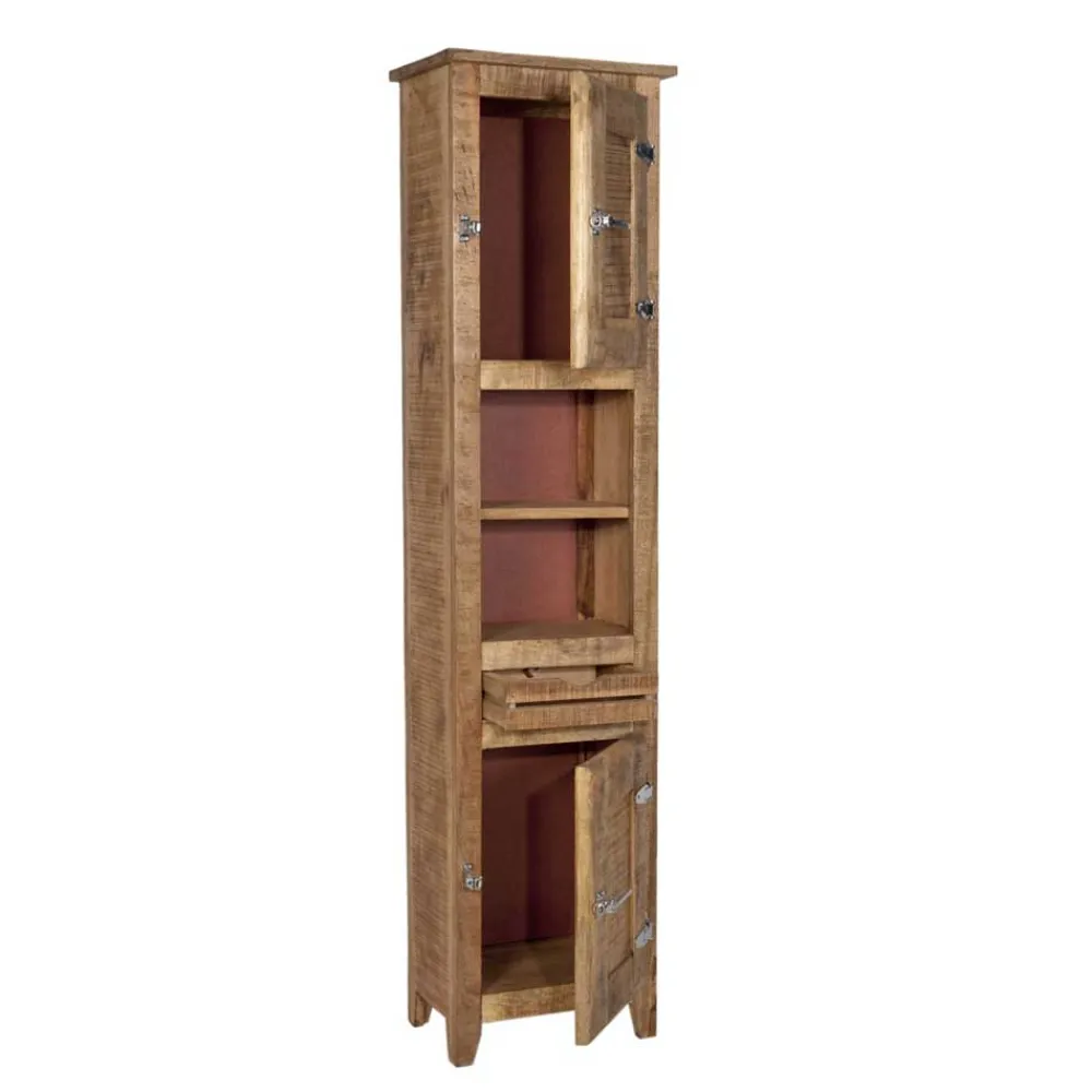 Wohnen Bad Hochschrank Suennas aus Mangobaum Massivholz