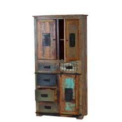 Wohnen Bad Hochschrank Vayamos im Shabby Chic Design