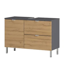 Wohnen Badezimmer Komplett*Bad Kombination Möbel zweifarbig - Tanjura (dreiteilig)